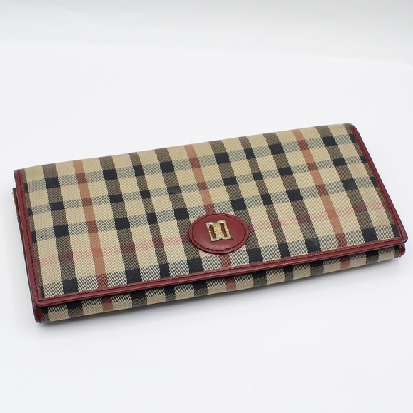 DAKS plaid envelope purse/wallet - Picture 1 of 12